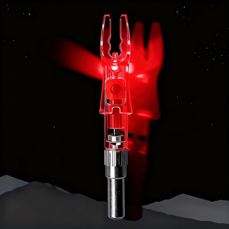 LightingU NoxDyn 12pcs X Lighted Nocks for Arrows with .205'' .232'' .244'' .248'' Inside Diameter with H, S, GT Bushings, High-Visibility Light Up Nocks with ON/Off Switch for Archery - Image 4